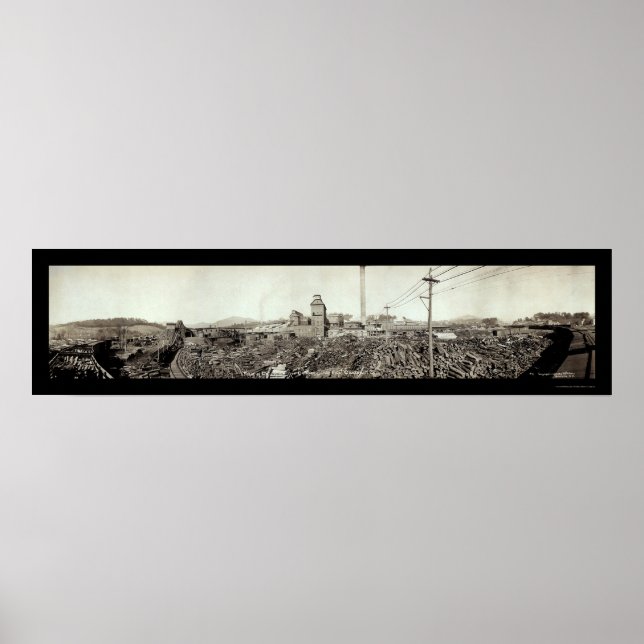 Champion Fibre Lumber Photo 1910 Poster (Front)