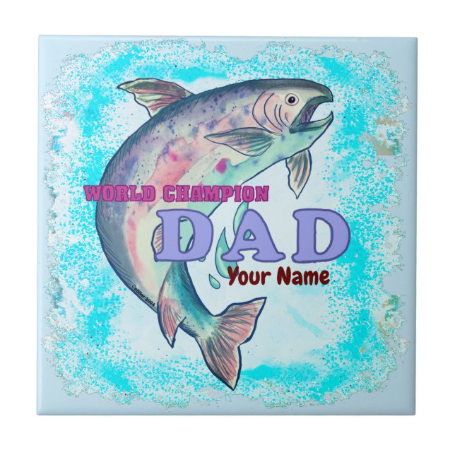 Champion Fishing Dad tile (Front)