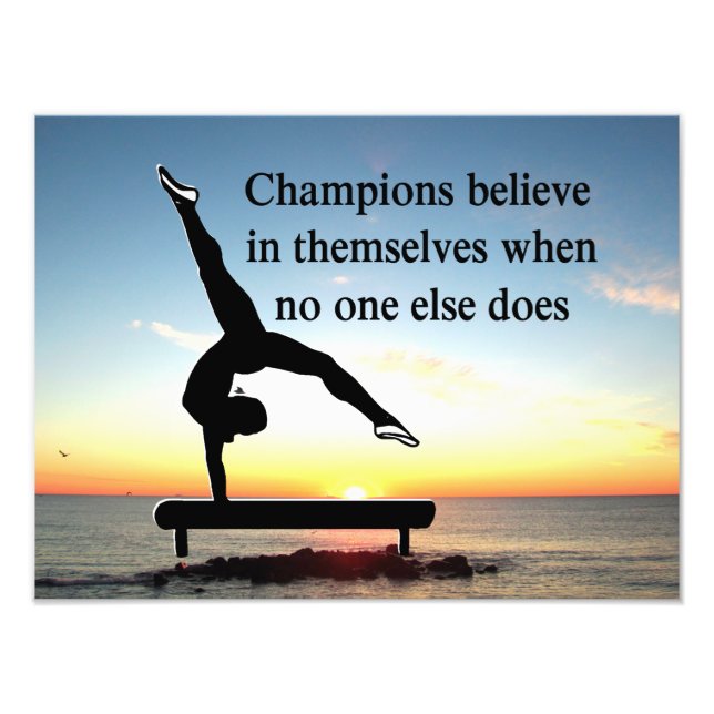 CHAMPION GYMNAST PHOTO PRINT (Front)