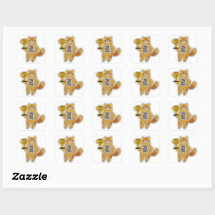 Champion in the Making Square Sticker