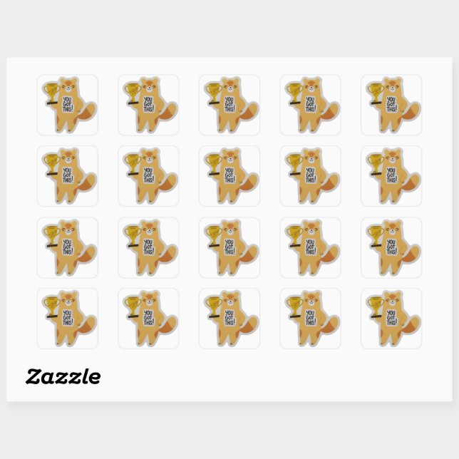 Champion in the Making Square Sticker (Sheet)
