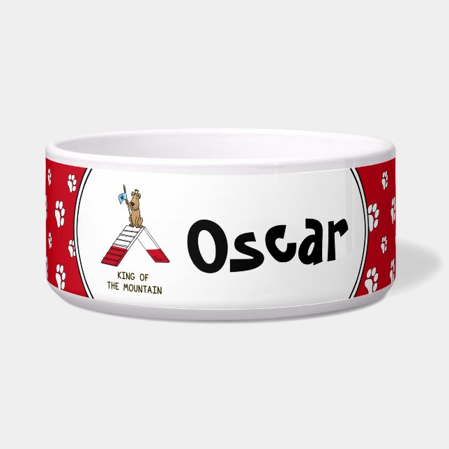 Champion king of the mountain dog agility funny (Front)