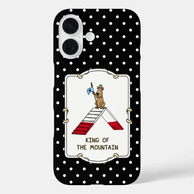 Champion king of the mountain dog agility funny Case-Mate iPhone case (Back)