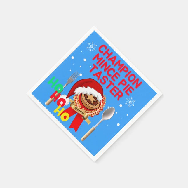 Champion Mince Pie Taster Napkin (Corner)