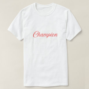 Champion Mindset Motivational Typography T-Shirt