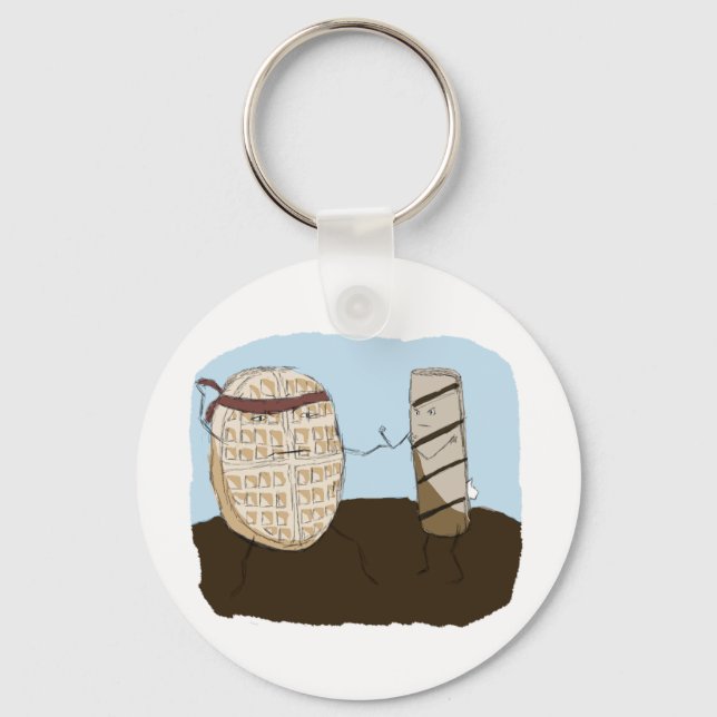 Champion of Breakfast Key Ring (Front)