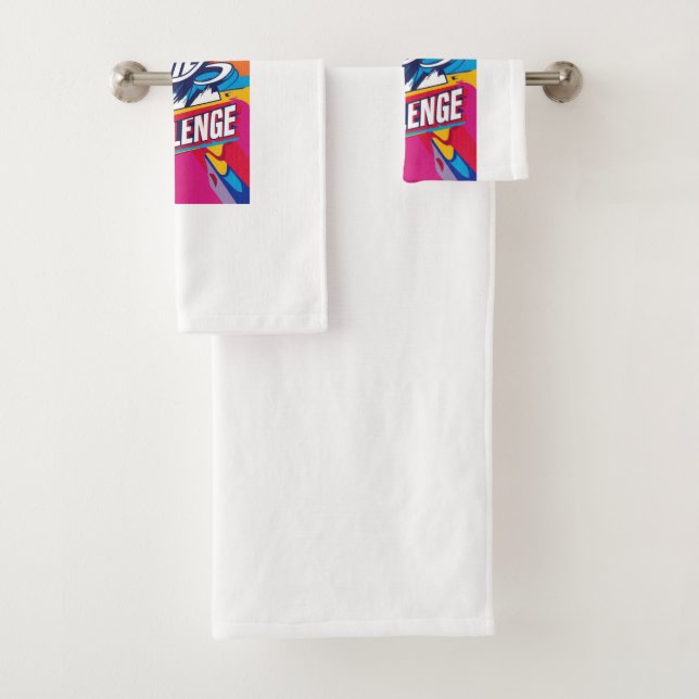 CHAMPION THE CHALLENGE BATH TOWEL SET (Insitu)