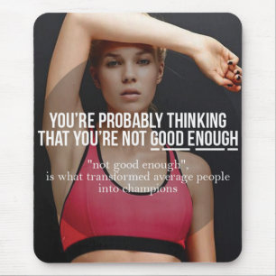 CHAMPION - Women's Workout Motivational Mouse Pad