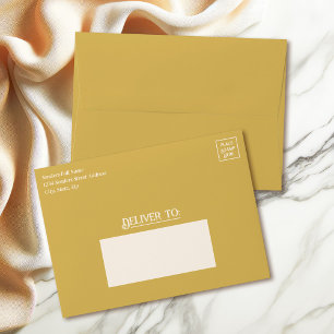 Champion's Gold Aries Zodiac Party Matching 5x7 Envelope