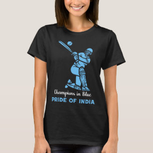 Champions In Blue Pride Of India Indian Cricket Pl T-Shirt