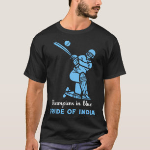 Champions In Blue Pride Of India Indian Cricket Pl T-Shirt