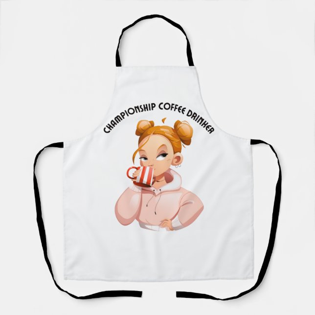 Championship Coffee Drinker Apron (Front)