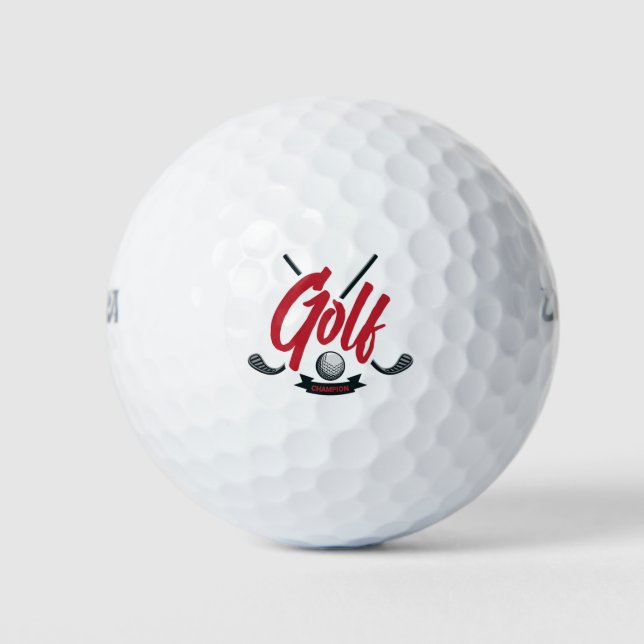 Championship Golf Club Golf Balls (Front)