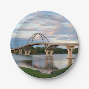 Champlain Bridge Paper Plate