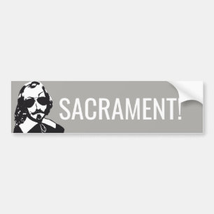 Champlain Hipster Quebec sacrament - YOUR TEXT Bumper Sticker