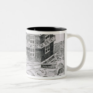 Champlain's View of Quebec Two-Tone Coffee Mug
