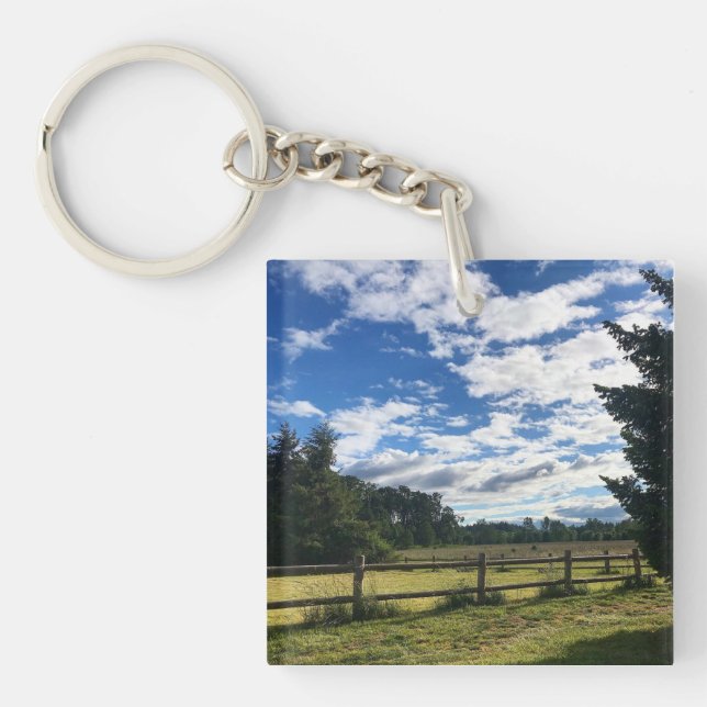 Champoeg State Park, Oregon Poster Magnet Key Ring (Front)
