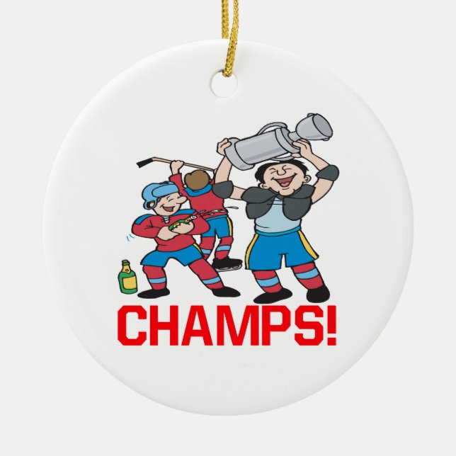 Champs Ceramic Ornament (Front)