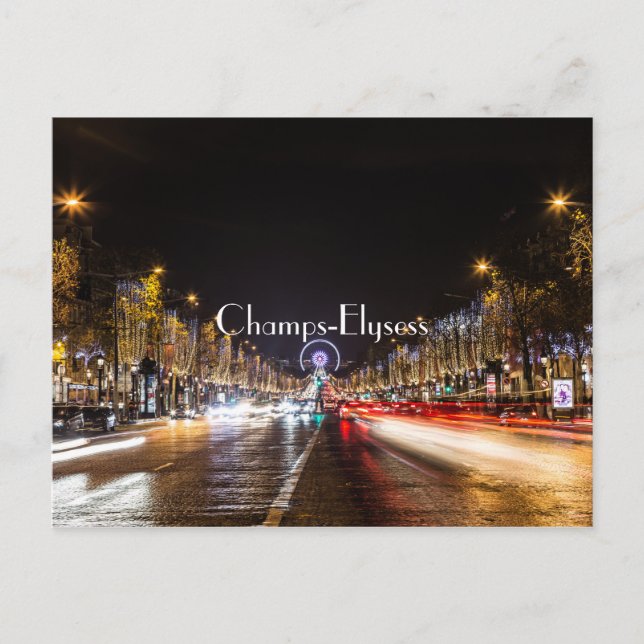 Champs-Elysess Postcard (Front)