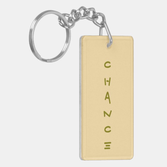 Chance Acrylic Keychain (Front Left)