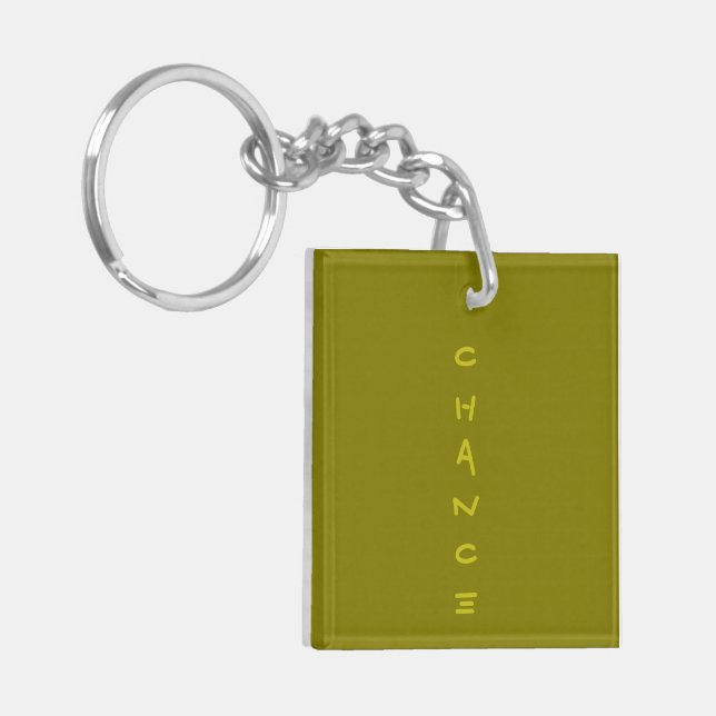 Chance Acrylic Keychain (Front Left)