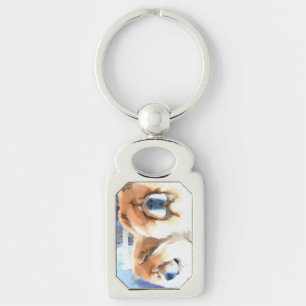 CHANCE & CHLOE heARTdog chow Key Ring