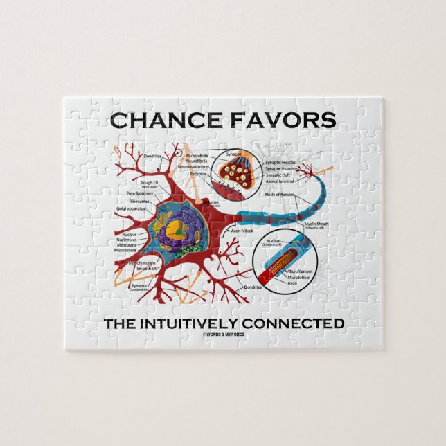 Chance Favours The Intuitively Connected (Neuron) Jigsaw Puzzle (Horizontal)