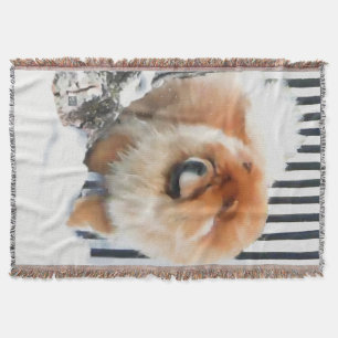 CHANCE heARTdog chow throw Blanket