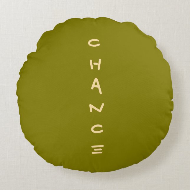 Chance Round Pillow (Front)