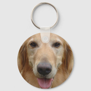 Chance the Golden Retriever Key Ring