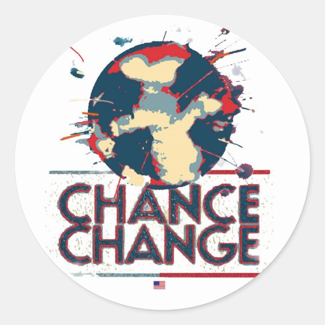 chance to change classic round sticker (Front)