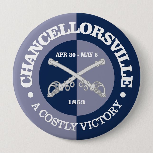 Chancellorsville (B&G) 10 Cm Round Badge (Front)