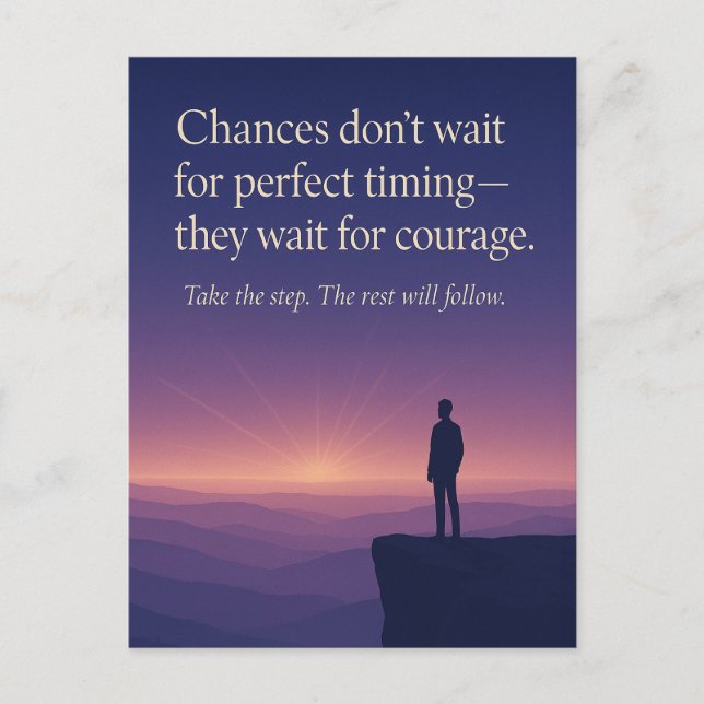 Chances for Courage Postcard (Front)