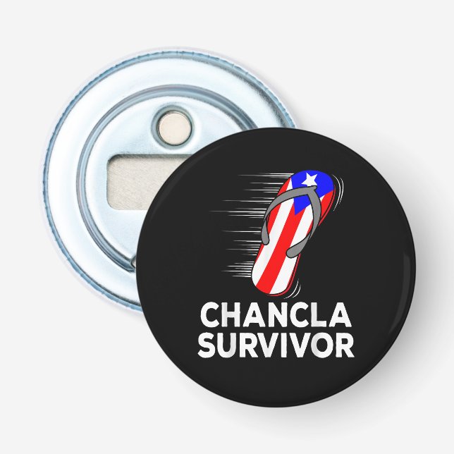 Chancla Survivor Bottle Opener (Front)