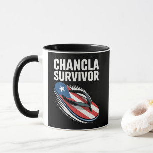 Chancla Survivor Funny Spanish Joke Mug
