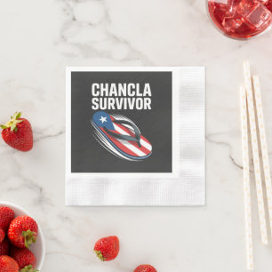 chancla survivor funny spanish joke napkin