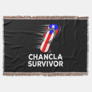 Chancla Survivor Throw Blanket
