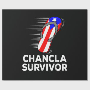 Chancla Survivor Wrapping Paper