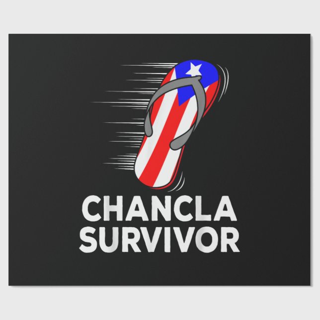 Chancla Survivor Wrapping Paper (Flat)