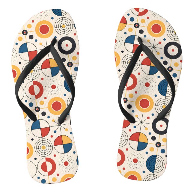 Chanclas Geometric Design Thongs (Footbed)