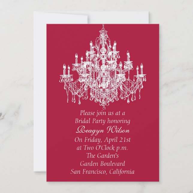 Chandee Amore' Invitation (Front)