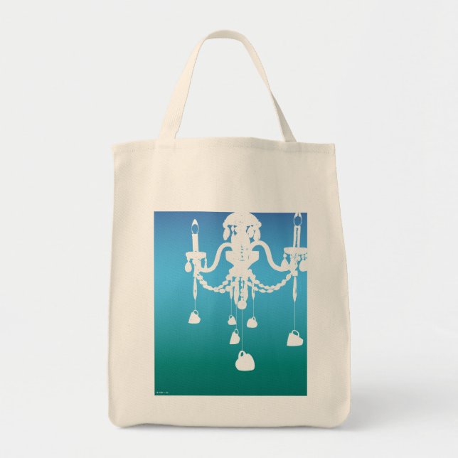 Chandelier bag (ocean blues) (Front)