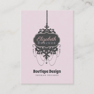 Chandelier Chic (Change Colour) - Business Card