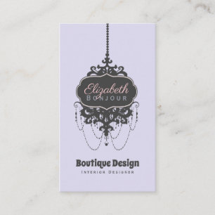 Chandelier Chic (Change Colour) - Business Card