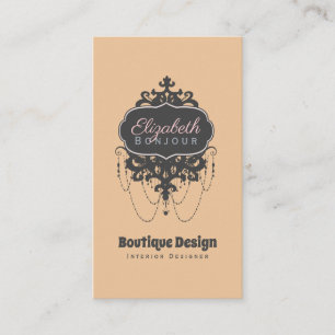 Chandelier Chic (Change Colour) - Business Card