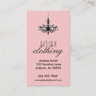 Chandelier Clothing Business Business Card