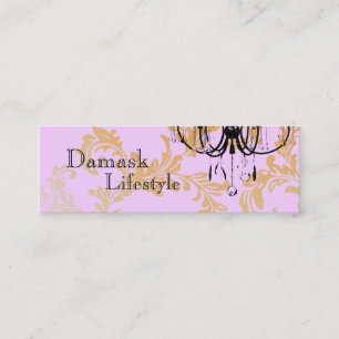 Chandelier Damask Business Card