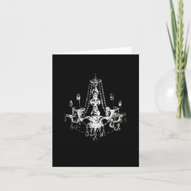 Chandelier Elegance ~ Card / Invitations (Front)