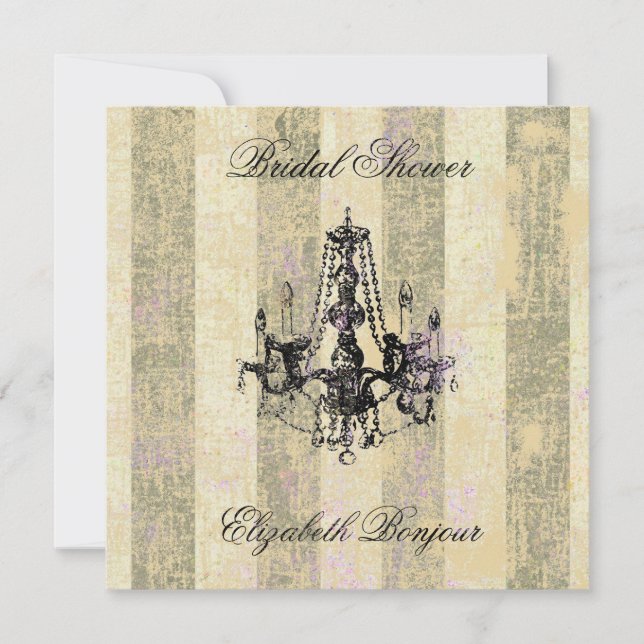 Chandelier Elegance ~ Invitation (Front)