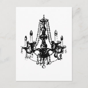 Chandelier Elegance ~ Postcard